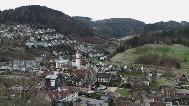 Dieses Bild zeigt eine Webcam-Aufnahme von Ottenhöfen, aufgenommen am Samstag, den 28.03.2026 um 06:40 Uhr