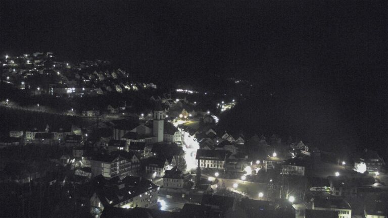 Dieses Bild zeigt eine Webcam-Aufnahme von Ottenhöfen, aufgenommen am Sonntag, den 15.02.2026 um 23:30 Uhr