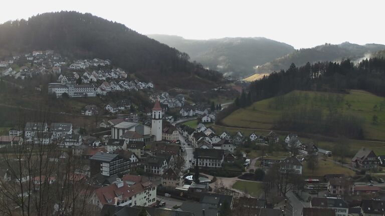 Dieses Bild zeigt eine Webcam-Aufnahme von Ottenhöfen, aufgenommen am Samstag, den 07.02.2026 um 08:50 Uhr