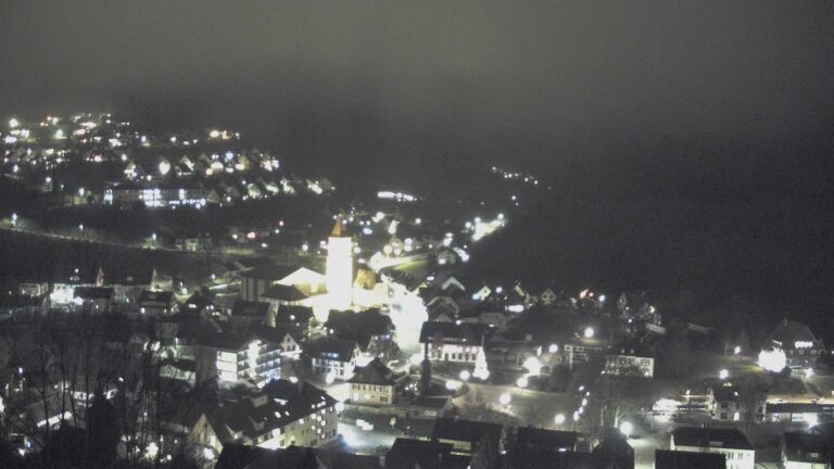 Dieses Bild zeigt eine Webcam-Aufnahme von Ottenhöfen, aufgenommen am Montag, den 22.12.2025 um 19:50 Uhr