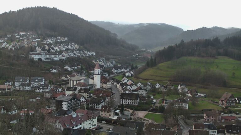 Dieses Bild zeigt eine Webcam-Aufnahme von Ottenhöfen, aufgenommen am Donnerstag, den 12.03.2026 um 07:30 Uhr