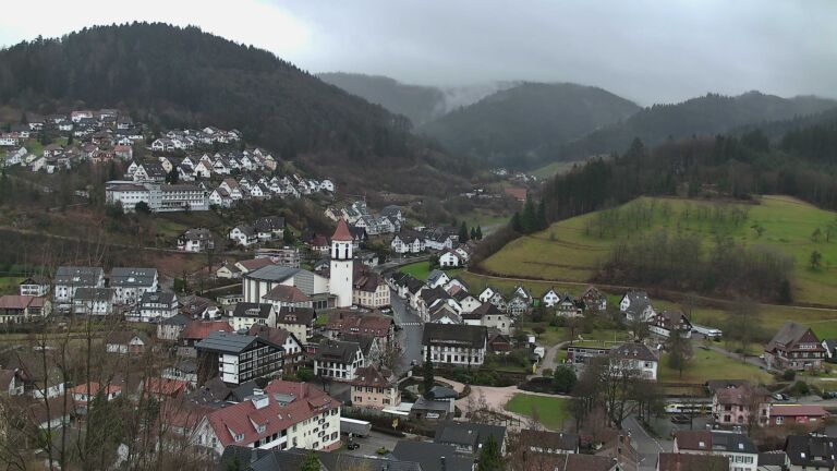 Dieses Bild zeigt eine Webcam-Aufnahme von Ottenhöfen, aufgenommen am Montag, den 23.02.2026 um 09:40 Uhr