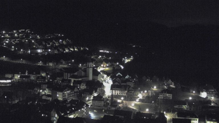 Dieses Bild zeigt eine Webcam-Aufnahme von Ottenhöfen, aufgenommen am Montag, den 16.02.2026 um 23:00 Uhr