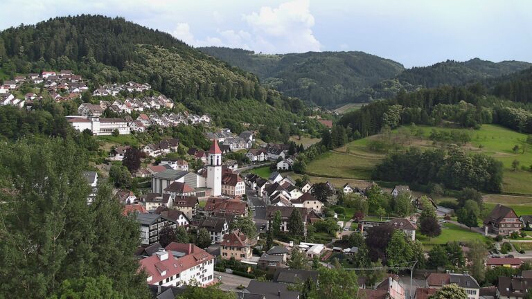 Dieses Bild zeigt eine Webcam-Aufnahme von Ottenhöfen, aufgenommen am Freitag, den 19.06.2026 um 19:00 Uhr