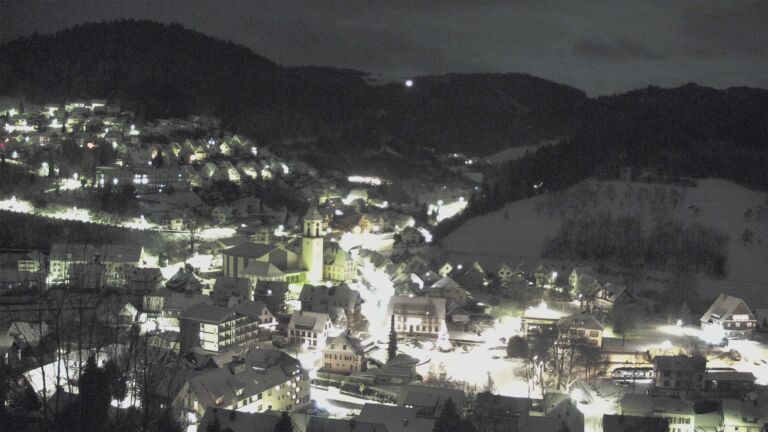 Dieses Bild zeigt eine Webcam-Aufnahme von Ottenhöfen, aufgenommen am Donnerstag, den 08.01.2026 um 05:30 Uhr