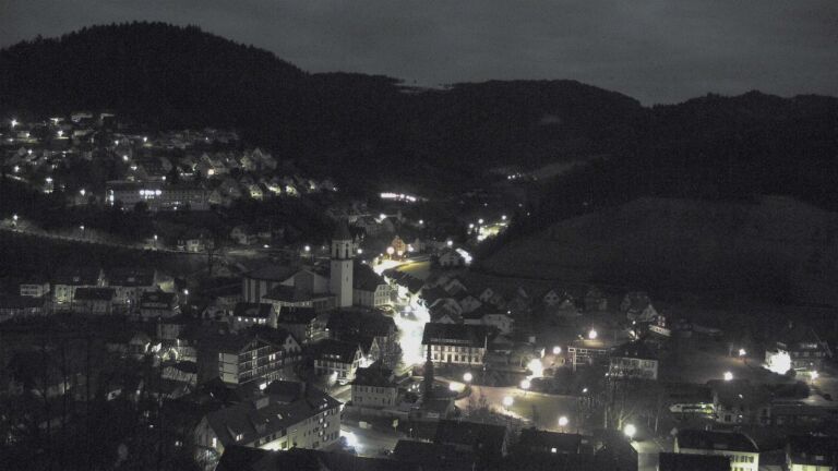 Dieses Bild zeigt eine Webcam-Aufnahme von Ottenhöfen, aufgenommen am Samstag, den 31.01.2026 um 00:30 Uhr