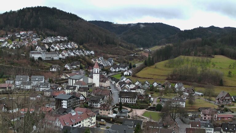 Dieses Bild zeigt eine Webcam-Aufnahme von Ottenhöfen, aufgenommen am Donnerstag, den 12.02.2026 um 09:40 Uhr