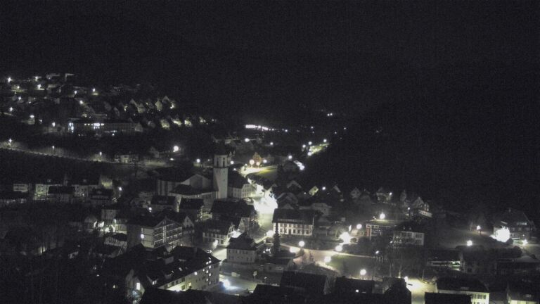 Dieses Bild zeigt eine Webcam-Aufnahme von Ottenhöfen, aufgenommen am Donnerstag, den 19.03.2026 um 01:00 Uhr