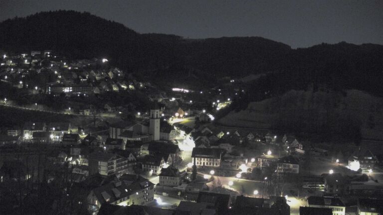 Dieses Bild zeigt eine Webcam-Aufnahme von Ottenhöfen, aufgenommen am Sonntag, den 01.03.2026 um 23:30 Uhr