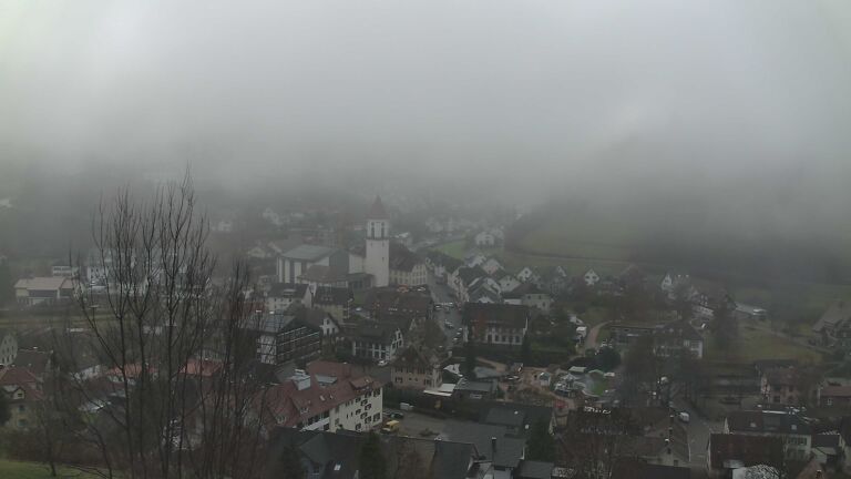 Dieses Bild zeigt eine Webcam-Aufnahme von Ottenhöfen, aufgenommen am Samstag, den 13.12.2025 um 10:20 Uhr