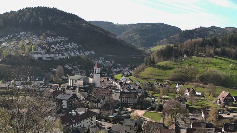 Dieses Bild zeigt eine Webcam-Aufnahme von Ottenhöfen, aufgenommen am Mittwoch, den 08.04.2026 um 09:30 Uhr