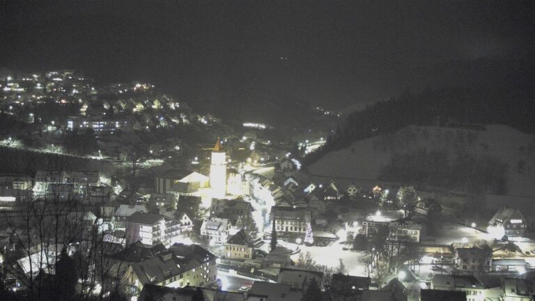 Dieses Bild zeigt eine Webcam-Aufnahme von Ottenhöfen, aufgenommen am Donnerstag, den 08.01.2026 um 20:50 Uhr