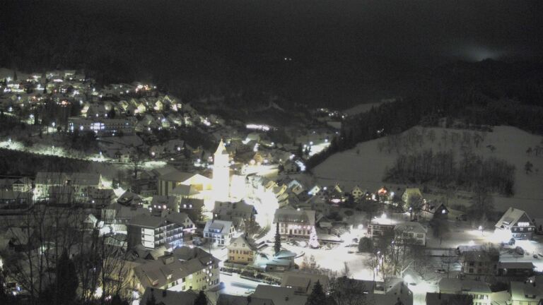 Dieses Bild zeigt eine Webcam-Aufnahme von Ottenhöfen, aufgenommen am Mittwoch, den 07.01.2026 um 21:30 Uhr