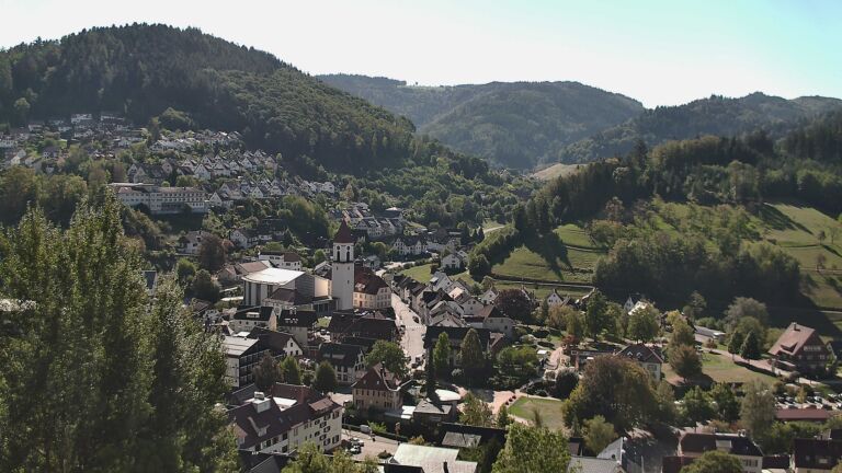 Dieses Bild zeigt eine Webcam-Aufnahme von Ottenhöfen, aufgenommen am Samstag, den 26.09.2026 um 11:50 Uhr