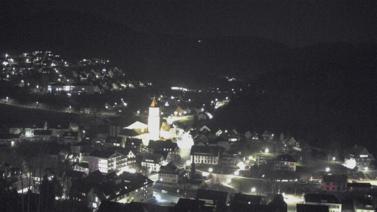 Dieses Bild zeigt eine Webcam-Aufnahme von Ottenhöfen, aufgenommen am Samstag, den 21.03.2026 um 20:40 Uhr