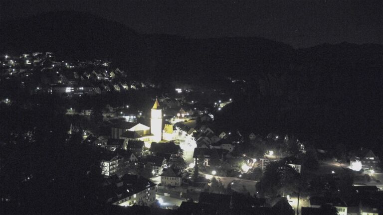 Dieses Bild zeigt eine Webcam-Aufnahme von Ottenhöfen, aufgenommen am Samstag, den 08.08.2026 um 22:30 Uhr