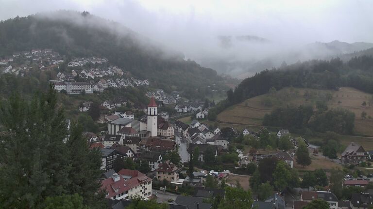 Dieses Bild zeigt eine Webcam-Aufnahme von Ottenhöfen, aufgenommen am Freitag, den 21.08.2026 um 19:20 Uhr