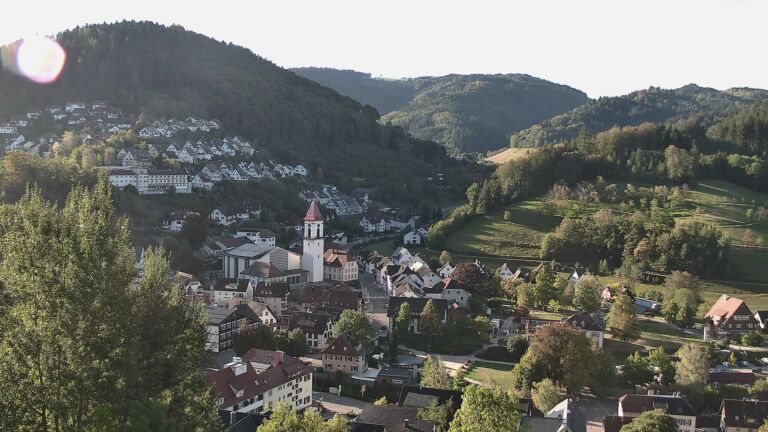 Dieses Bild zeigt eine Webcam-Aufnahme von Ottenhöfen, aufgenommen am Freitag, den 25.09.2026 um 09:00 Uhr