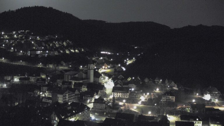 Dieses Bild zeigt eine Webcam-Aufnahme von Ottenhöfen, aufgenommen am Samstag, den 07.03.2026 um 00:30 Uhr