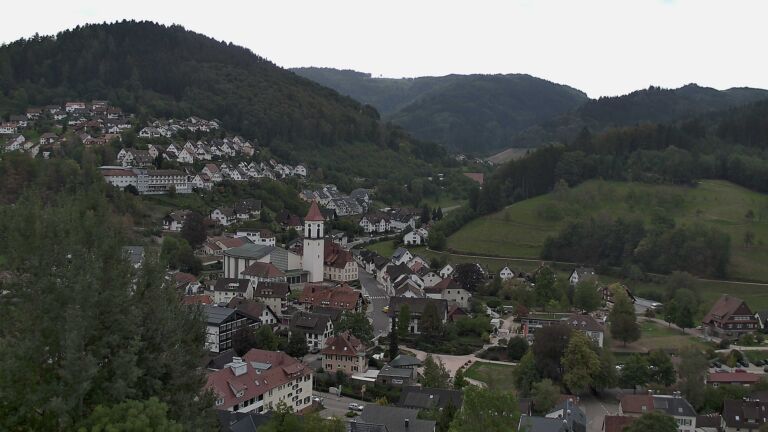 Dieses Bild zeigt eine Webcam-Aufnahme von Ottenhöfen, aufgenommen am Donnerstag, den 24.09.2026 um 12:10 Uhr