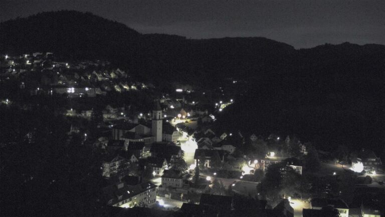 Dieses Bild zeigt eine Webcam-Aufnahme von Ottenhöfen, aufgenommen am Donnerstag, den 24.09.2026 um 02:00 Uhr
