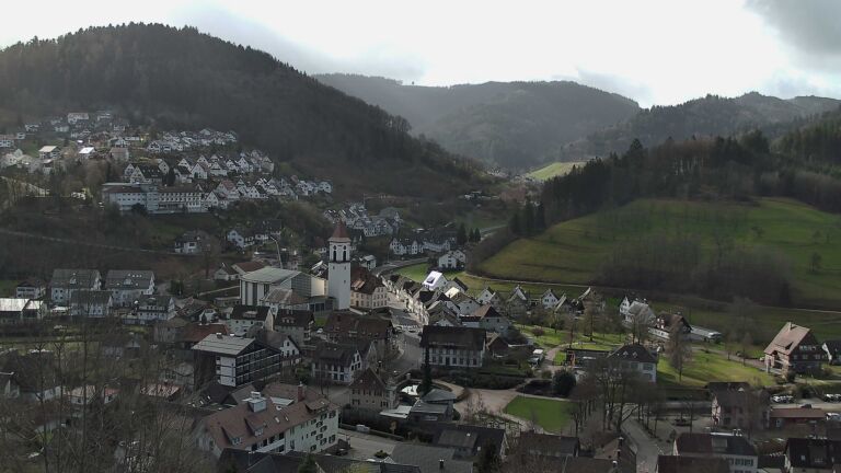 Dieses Bild zeigt eine Webcam-Aufnahme von Ottenhöfen, aufgenommen am Donnerstag, den 12.03.2026 um 09:30 Uhr