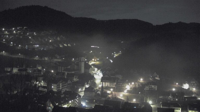 Dieses Bild zeigt eine Webcam-Aufnahme von Ottenhöfen, aufgenommen am Dienstag, den 03.02.2026 um 03:30 Uhr