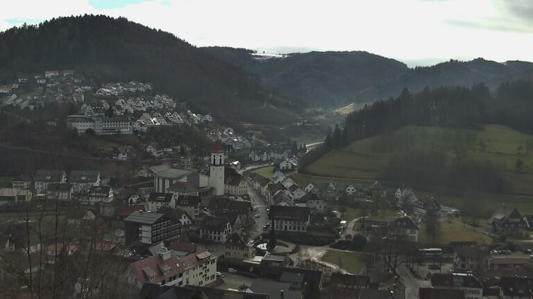 Dieses Bild zeigt eine Webcam-Aufnahme von Ottenhöfen, aufgenommen am Freitag, den 30.01.2026 um 12:20 Uhr