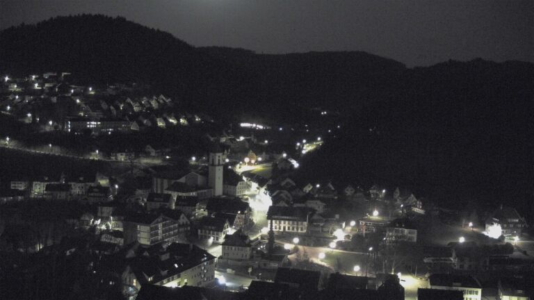 Dieses Bild zeigt eine Webcam-Aufnahme von Ottenhöfen, aufgenommen am Montag, den 09.03.2026 um 03:00 Uhr