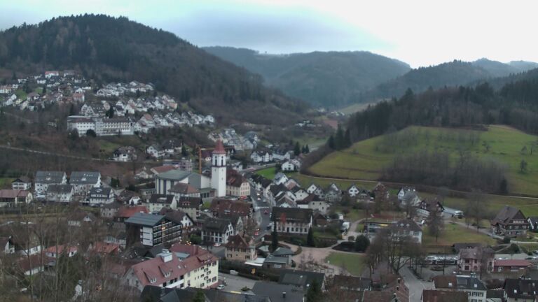 Dieses Bild zeigt eine Webcam-Aufnahme von Ottenhöfen, aufgenommen am Dienstag, den 23.12.2025 um 16:20 Uhr