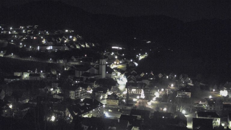 Dieses Bild zeigt eine Webcam-Aufnahme von Ottenhöfen, aufgenommen am Montag, den 15.12.2025 um 23:30 Uhr