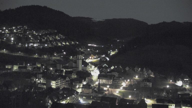 Dieses Bild zeigt eine Webcam-Aufnahme von Ottenhöfen, aufgenommen am Sonntag, den 29.03.2026 um 23:00 Uhr