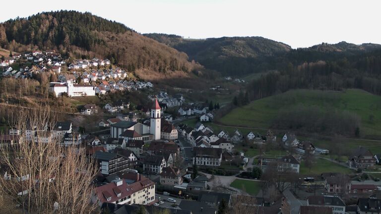 Dieses Bild zeigt eine Webcam-Aufnahme von Ottenhöfen, aufgenommen am Donnerstag, den 12.03.2026 um 17:40 Uhr