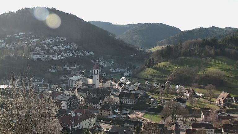 Dieses Bild zeigt eine Webcam-Aufnahme von Ottenhöfen, aufgenommen am Dienstag, den 03.03.2026 um 09:10 Uhr