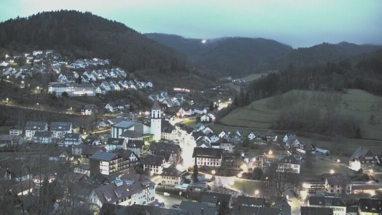 Dieses Bild zeigt eine Webcam-Aufnahme von Ottenhöfen, aufgenommen am Samstag, den 21.02.2026 um 07:00 Uhr