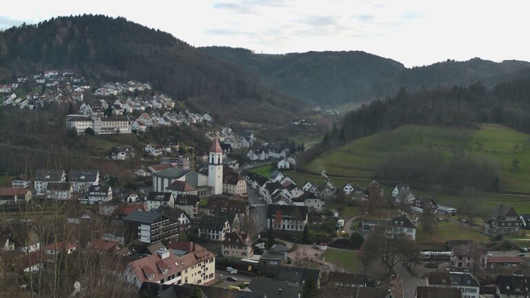 Dieses Bild zeigt eine Webcam-Aufnahme von Ottenhöfen, aufgenommen am Samstag, den 20.12.2025 um 15:50 Uhr