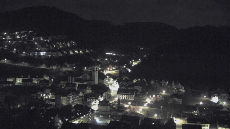 Dieses Bild zeigt eine Webcam-Aufnahme von Ottenhöfen, aufgenommen am Freitag, den 27.03.2026 um 00:30 Uhr