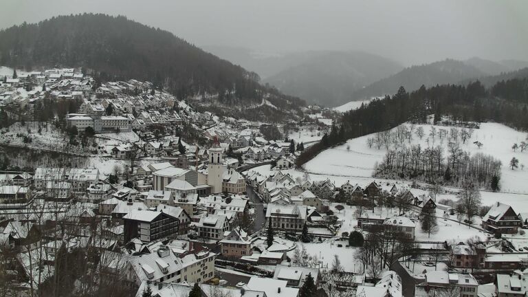 Dieses Bild zeigt eine Webcam-Aufnahme von Ottenhöfen, aufgenommen am Donnerstag, den 08.01.2026 um 11:50 Uhr