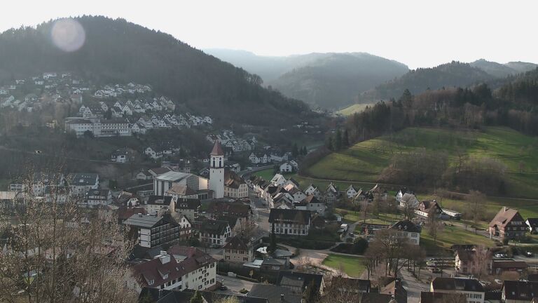 Dieses Bild zeigt eine Webcam-Aufnahme von Ottenhöfen, aufgenommen am Sonntag, den 08.03.2026 um 08:50 Uhr