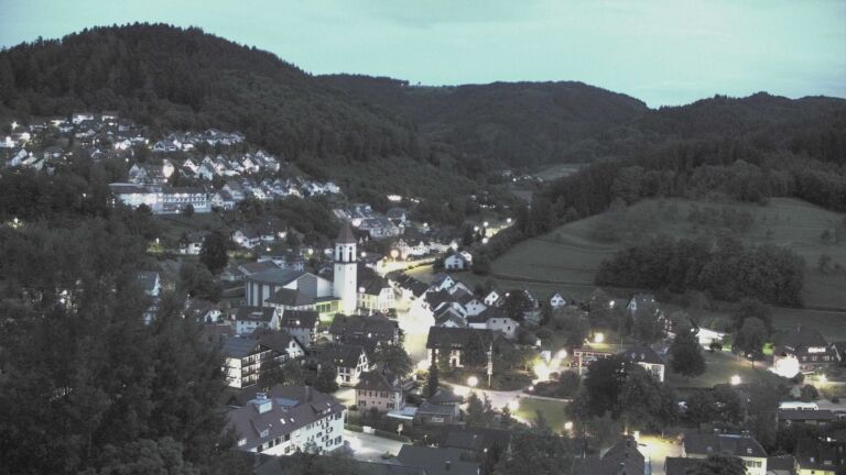 Dieses Bild zeigt eine Webcam-Aufnahme von Ottenhöfen, aufgenommen am Mittwoch, den 03.06.2026 um 22:00 Uhr