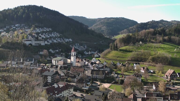 Dieses Bild zeigt eine Webcam-Aufnahme von Ottenhöfen, aufgenommen am Mittwoch, den 08.04.2026 um 09:00 Uhr