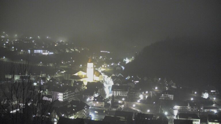 Dieses Bild zeigt eine Webcam-Aufnahme von Ottenhöfen, aufgenommen am Mittwoch, den 28.01.2026 um 18:20 Uhr