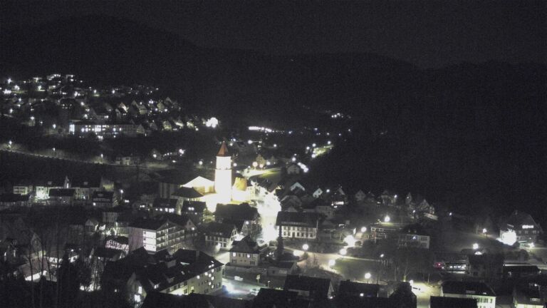 Dieses Bild zeigt eine Webcam-Aufnahme von Ottenhöfen, aufgenommen am Sonntag, den 22.03.2026 um 20:40 Uhr