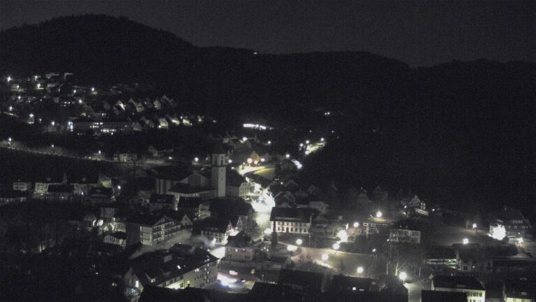 Dieses Bild zeigt eine Webcam-Aufnahme von Ottenhöfen, aufgenommen am Sonntag, den 08.02.2026 um 01:30 Uhr