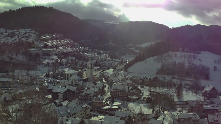 Dieses Bild zeigt eine Webcam-Aufnahme von Ottenhöfen, aufgenommen am Samstag, den 03.01.2026 um 11:50 Uhr