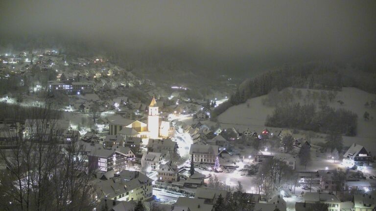 Dieses Bild zeigt eine Webcam-Aufnahme von Ottenhöfen, aufgenommen am Samstag, den 10.01.2026 um 20:30 Uhr