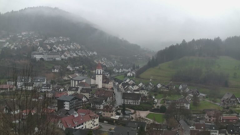 Dieses Bild zeigt eine Webcam-Aufnahme von Ottenhöfen, aufgenommen am Samstag, den 28.03.2026 um 16:40 Uhr