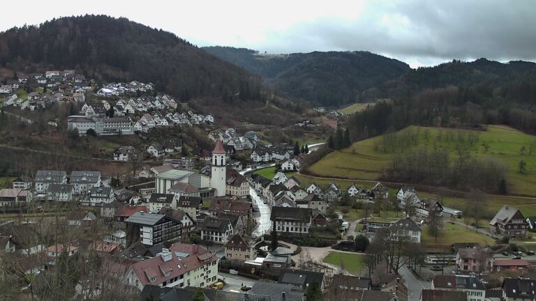 Dieses Bild zeigt eine Webcam-Aufnahme von Ottenhöfen, aufgenommen am Dienstag, den 17.02.2026 um 11:40 Uhr