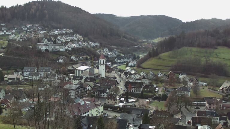 Dieses Bild zeigt eine Webcam-Aufnahme von Ottenhöfen, aufgenommen am Mittwoch, den 17.12.2025 um 10:30 Uhr