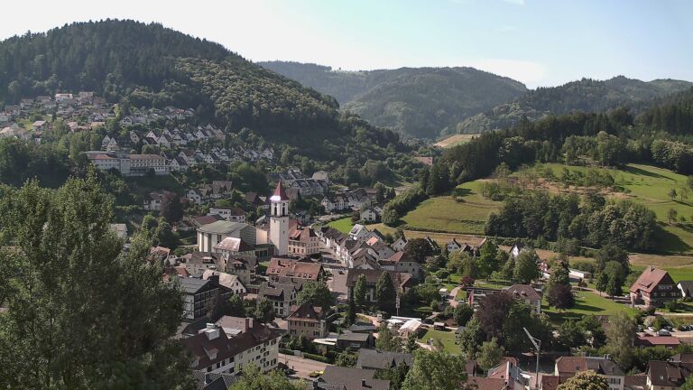 Dieses Bild zeigt eine Webcam-Aufnahme von Ottenhöfen, aufgenommen am Montag, den 22.06.2026 um 09:50 Uhr